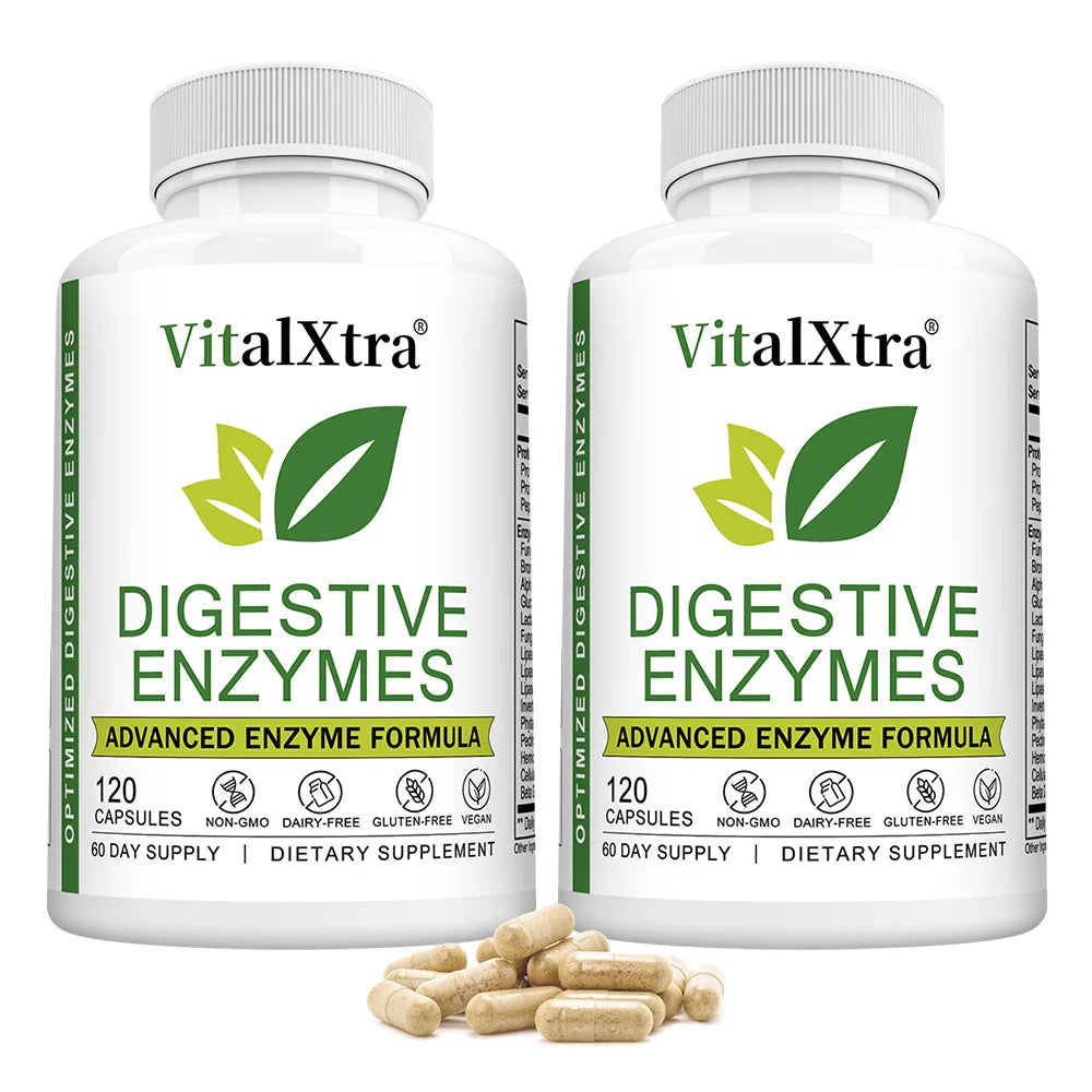 Healthy Gut & Powerful Digestive Enzymes for Enhanced Digestion - 18 Enzymes to Maintain Gut and Digestive System Health