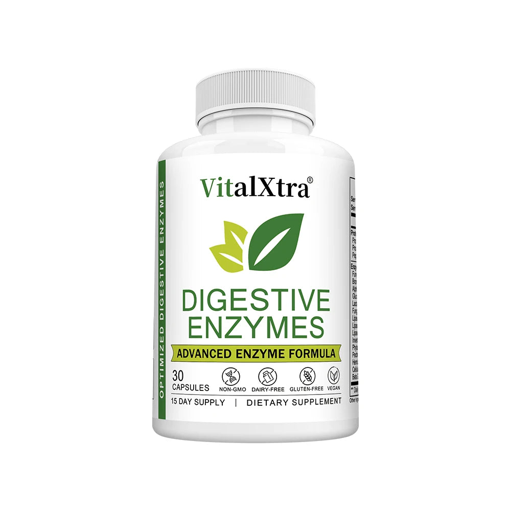 Healthy Gut & Powerful Digestive Enzymes for Enhanced Digestion - 18 Enzymes to Maintain Gut and Digestive System Health