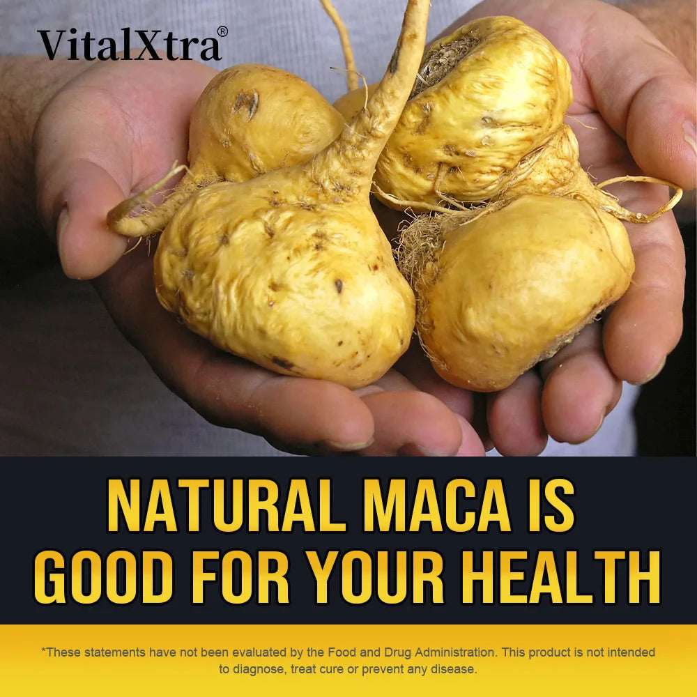 3 in 1 Ashwagandha + Maca Root + Panax Ginseng - Natural Supplement for Energy, Stamina, and Stress Support,120 Capsules